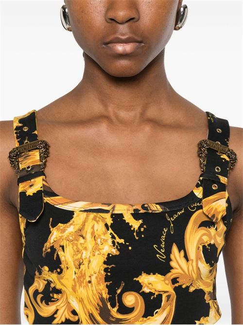 Abito donna midi con stampa barocca Versace jeans Couture | 80HAO943JS550G89